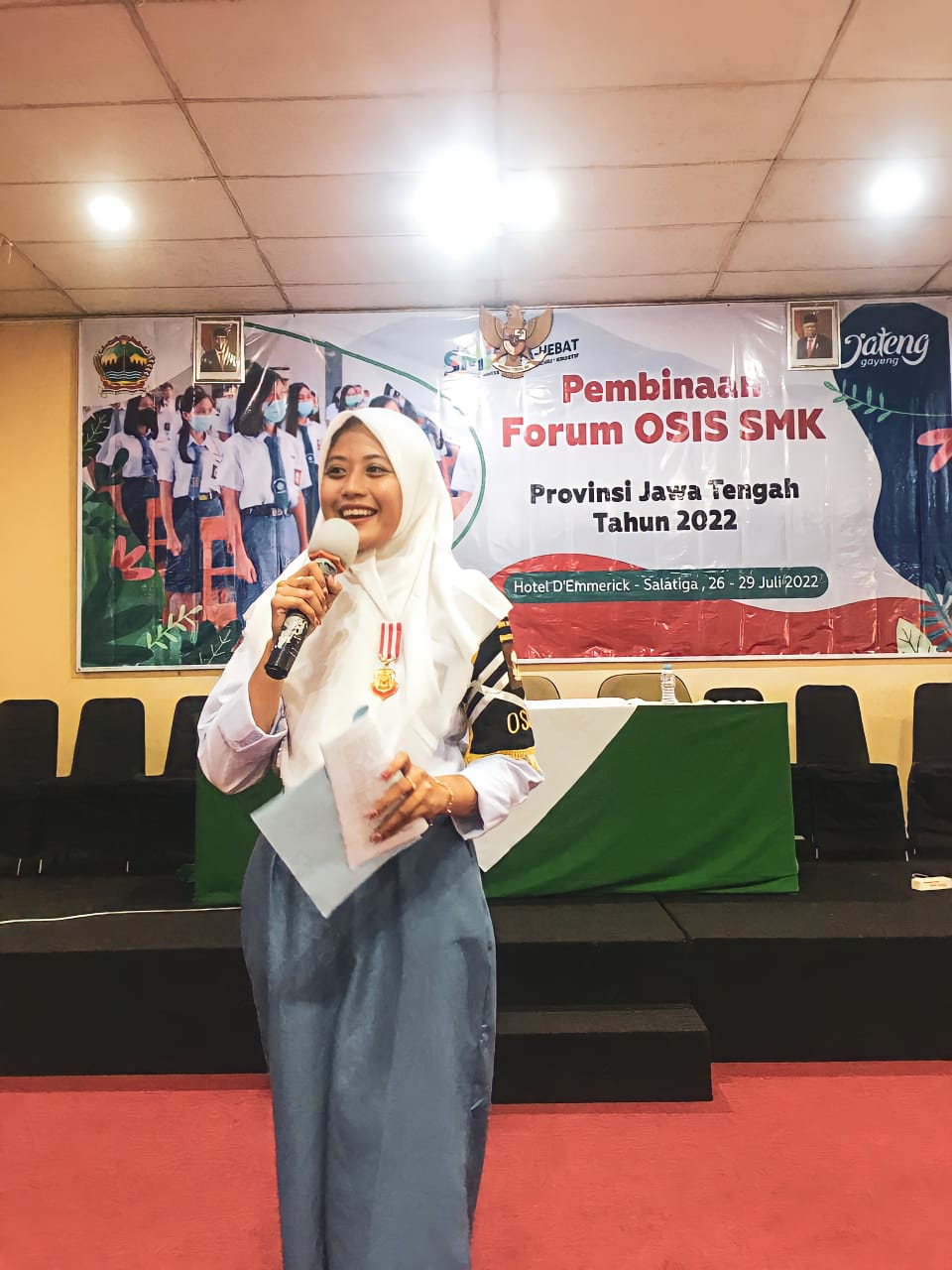Delegasi SMK N 1 Pakis Aji dalam Pembinaan Forum Osis Smk Jawa Tengah 2022