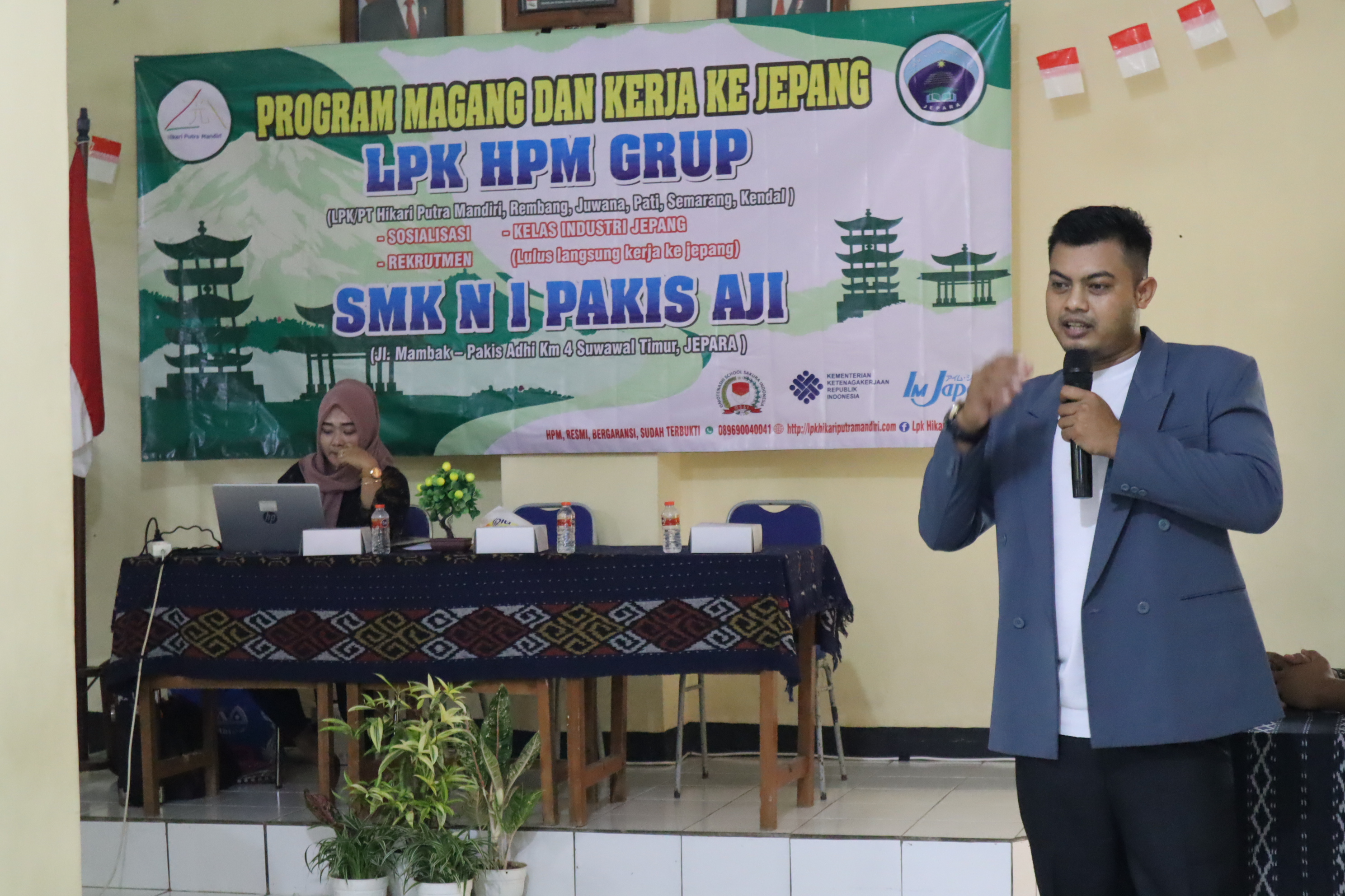 LPK HPM Adakan Sosialisasi Program Magang Jepang di SMK N 1 Pakis Aji