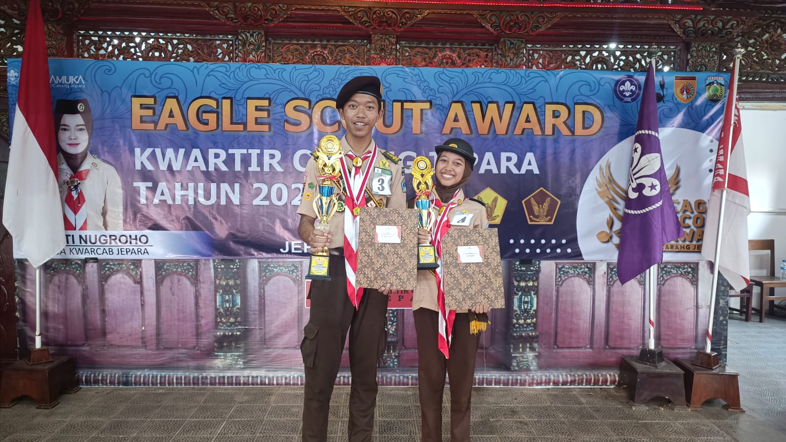 Tim Pramuka SMK N 1 Pakis Aji Torehkan Prestasi dalam Eagle Scout Award Jepara 2024