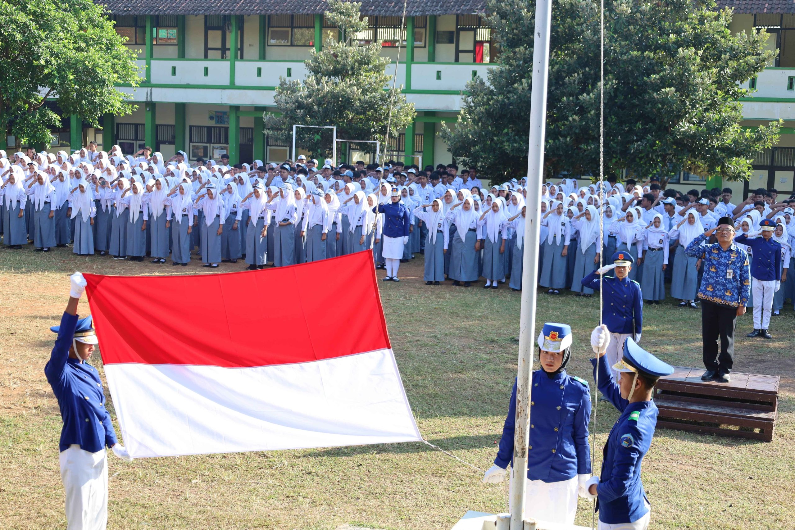 Upacara Bendera Dalam rangka memperingati Hari Ulang Tahun ke-80 Kemerdekaan Republik Indonesia